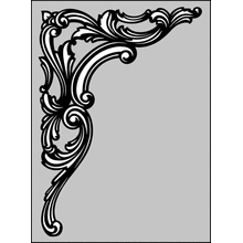 Пример трафарета Угловой элемент 4