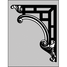 Пример трафарета Угловой элемент 6