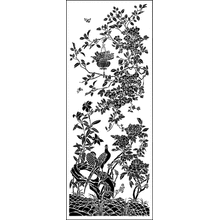 Пример трафарета Вьюнок пурпурный 4