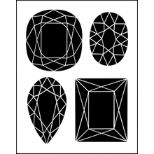 Пример трафарета Драгоценности 1