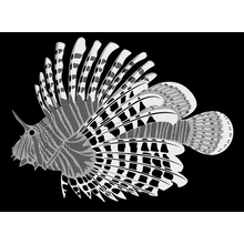 Пример трафарета Рыба 1