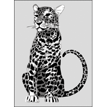 Пример трафарета Леопард 1