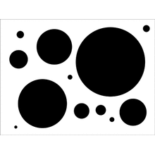 Пример трафарета В горошек 3