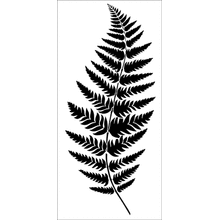 Пример трафарета Папоротник