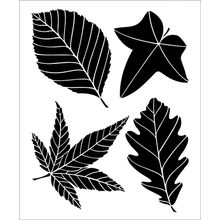 Пример трафарета Листья 7