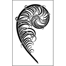 Пример трафарета Перо