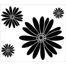 Пример трафарета Маргаритки 1