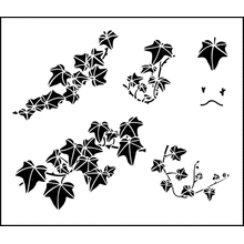 Пример трафарета Плющ 1