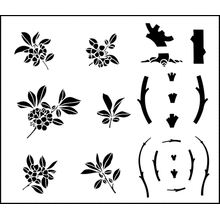 Пример трафарета Вишневый цвет 2