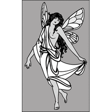 Пример трафарета Фея 5