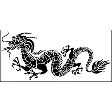 Пример трафарета Дракон 3