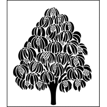 Пример трафарета Сосна