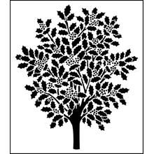 Пример трафарета Падуб 2