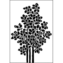 Пример трафарета Дуб 2