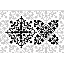 Пример трафарета Плитка 58