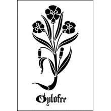 Пример трафарета Гвоздика