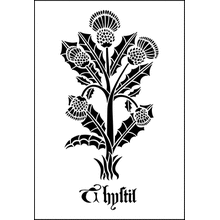 Пример трафарета Чертополох 1