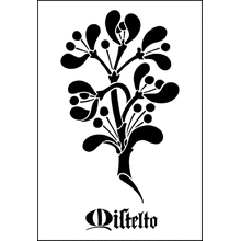 Пример трафарета Омела