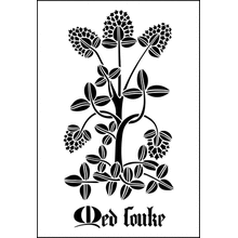 Пример трафарета Красный клевер