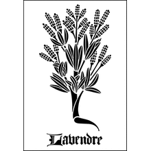 Пример трафарета Лаванда 2