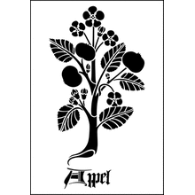 Пример трафарета Яблоко