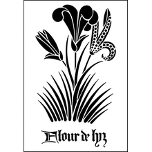 Пример трафарета Ирис 3