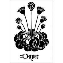 Пример трафарета Маргаритка 3