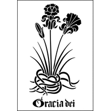 Пример трафарета Нарцисс