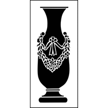 Пример трафарета Высокий горшок 1