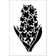 Пример трафарета Гиацинт