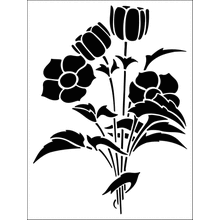 Пример трафарета Ветреница 2