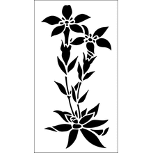 Пример трафарета Горечавка 1