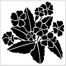 Пример трафарета Примулы