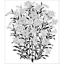 Пример трафарета Лилии 1