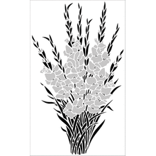 Пример трафарета Гладиолус