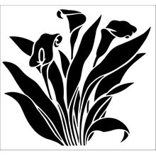 Пример трафарета Арум кукушечный