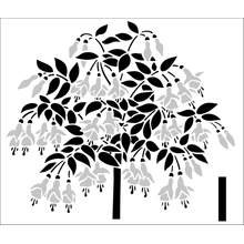 Пример трафарета Фуксия
