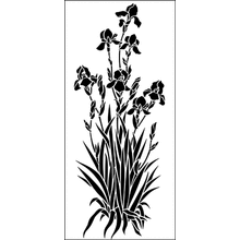 Пример трафарета Ирисы