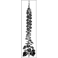 Пример трафарета Шток-роза