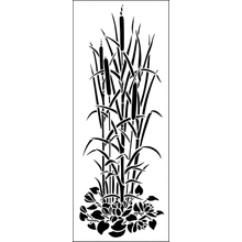 Пример трафарета Озерный камыш