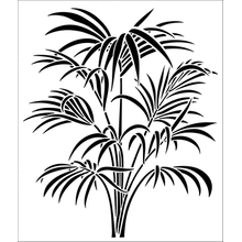 Пример трафарета Райская пальма