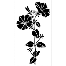 Пример трафарета Петуния