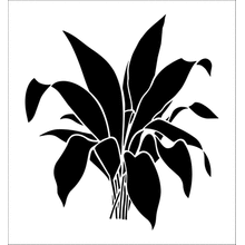 Пример трафарета Азиатский ландыш