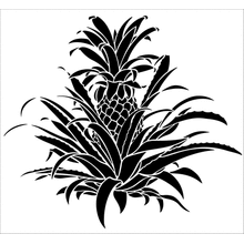 Пример трафарета Ананас 3