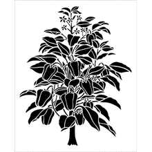 Пример трафарета Стручковый перец