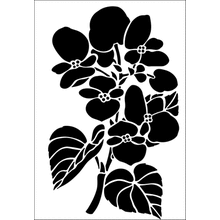 Пример трафарета Бегония