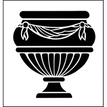 Пример трафарета Горшок 2