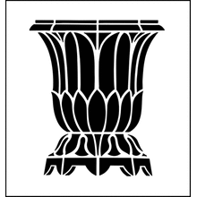 Пример трафарета Горшок 3