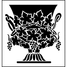 Пример трафарета Виноградная урна