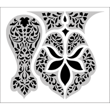 Пример трафарета Бордюр 270